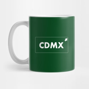 Let`s go to Cdmx! Ciudad del Mexico Road sign Street sign Mug